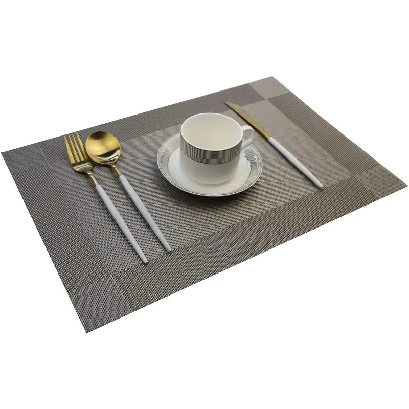 

Dining Table Placemats, Washable, Heat-Resistant, PVC Vinyl Table Mats for Dining Room and Kitchen, Anti-Slip, Set of 4