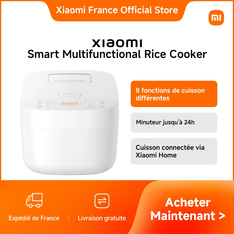 [Officiel] Xiaomi Smart Multifunctional Rice Cooker | 8 fonctions de cuisson différentes, Minuteur jusqu'à 24h, Cuisson connectée via Xiaomi Home