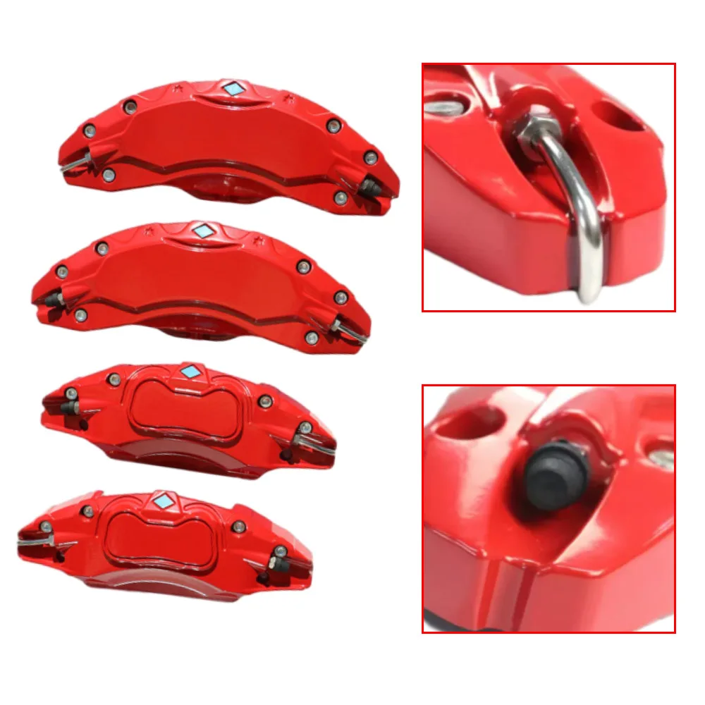 4Pcs Auto Caliper Cover Fit For 2021-2024 Tesla Model Y Caliper Covers Aluminum Alloy 19/20 Inch Wheel Hub