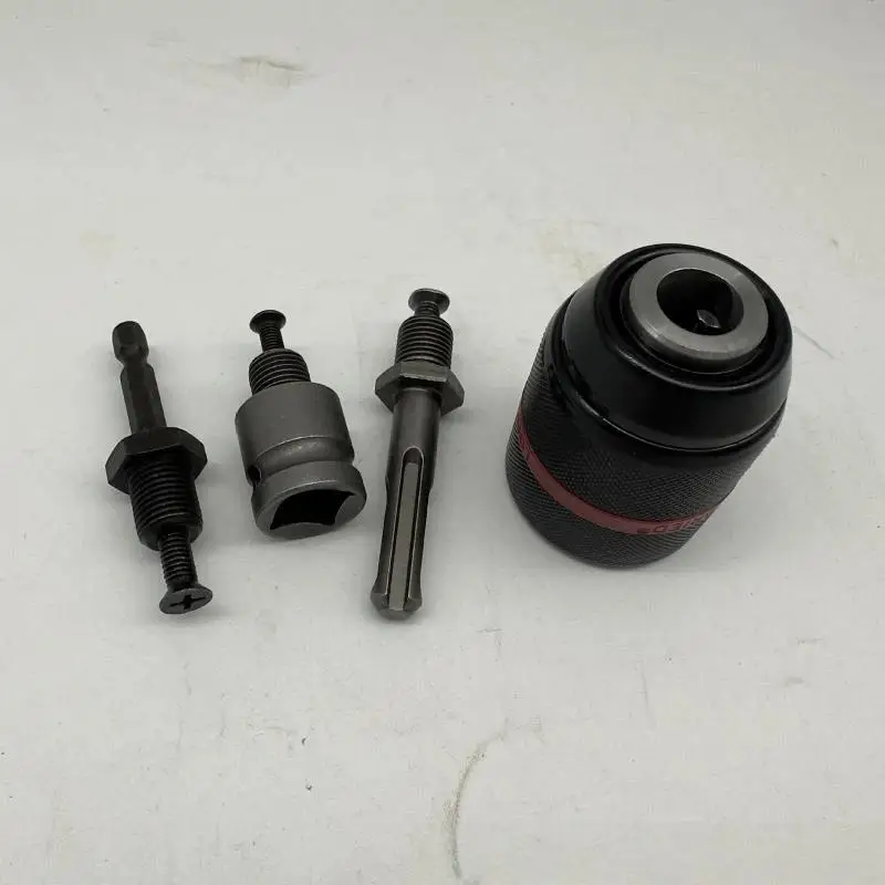 0.8-10mm Keyless Drill Chuck Ratchet Self Lock Metal Drill Chuck With Accessories For Electric Power Drill Tool Replacement
