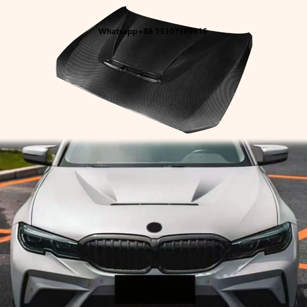 For 2019-23 3 Series G20 G28 Carbon Fiber V2 Style Front Vented Cooling Hood