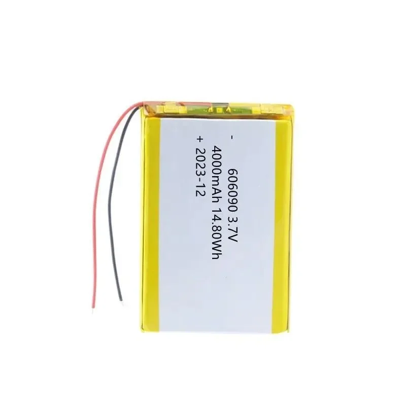 [New] 100pcs 606090 polymer lithium battery 4000mAh tablet notebook, power bank, mobile power 3.7V