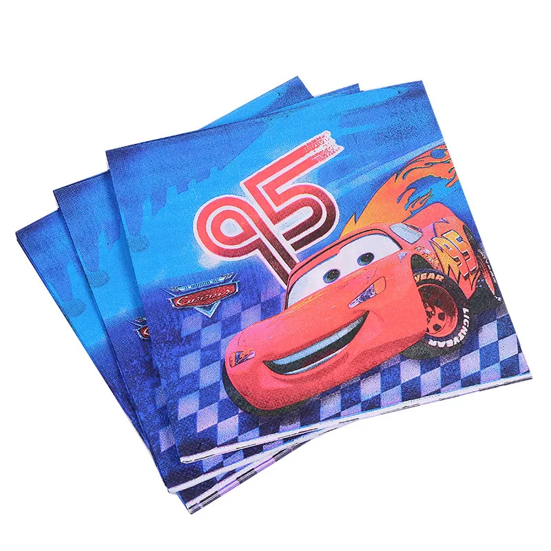 Disney Lightning McQueen Pixar Cars Birthday Party Decorations Tableware Balloons Cake Stand Bracelet Kids Baby Shower Toy Gifts