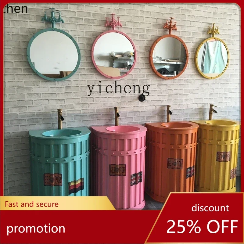 

HXL умывальник креативный ретро умывальник встроенный колонный умывальник пол