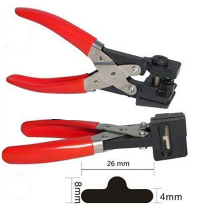 Free shipping T shape hole punch shapes furadores hardballs pvc card plier 26x8x4mm stationery supply