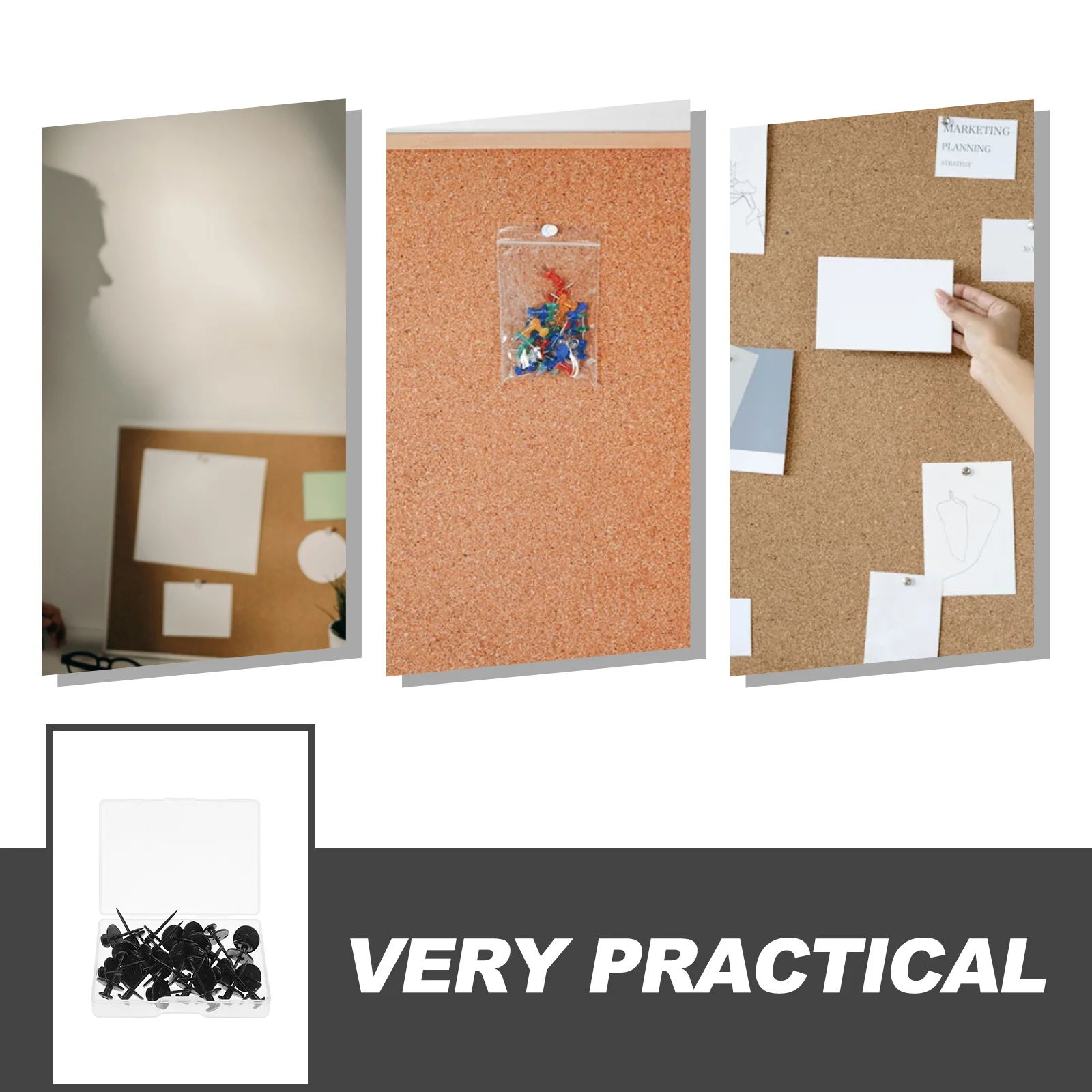 30 قطعة لطيف القلب رئيس دبابيس ضغط أدوات الحائط الزخرفية للوحة الإعلانات صور الملصقات الفلين الخشب الجمالية هوك #3