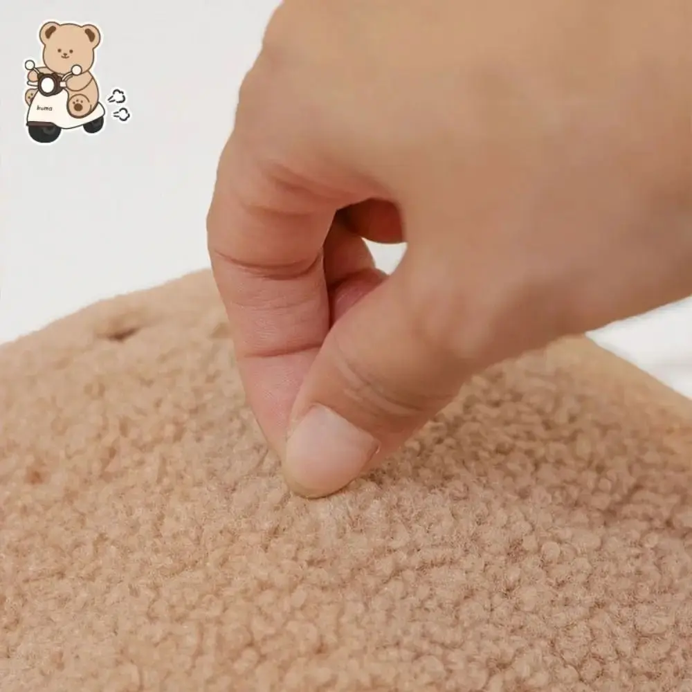 

Cute Bear Head Protection Cushion Shock Absorbing Soft Anti Collision Headrest Easy to Install Scooter Seat Cushion