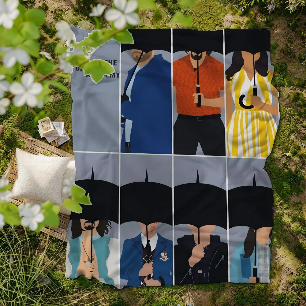 tv U-Umbrella A-Academy Throw Soft Flannel Blanket for Bed Bedroom Sofa Picnic Throw Skin-friendly Breathable Gift Cover