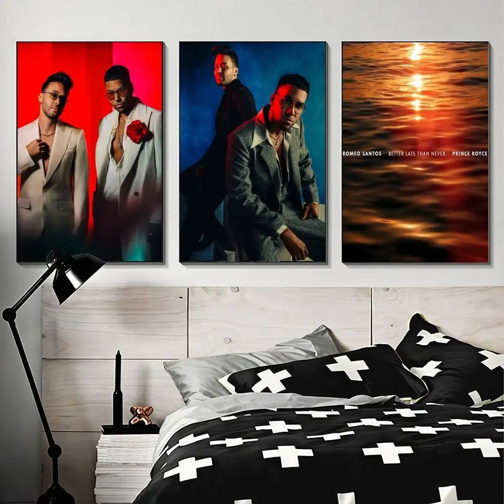 Romeo Santos Prince Royce Better Late Than Never Exquisite and stylish themed posters sticker, suitable decorating living rooms