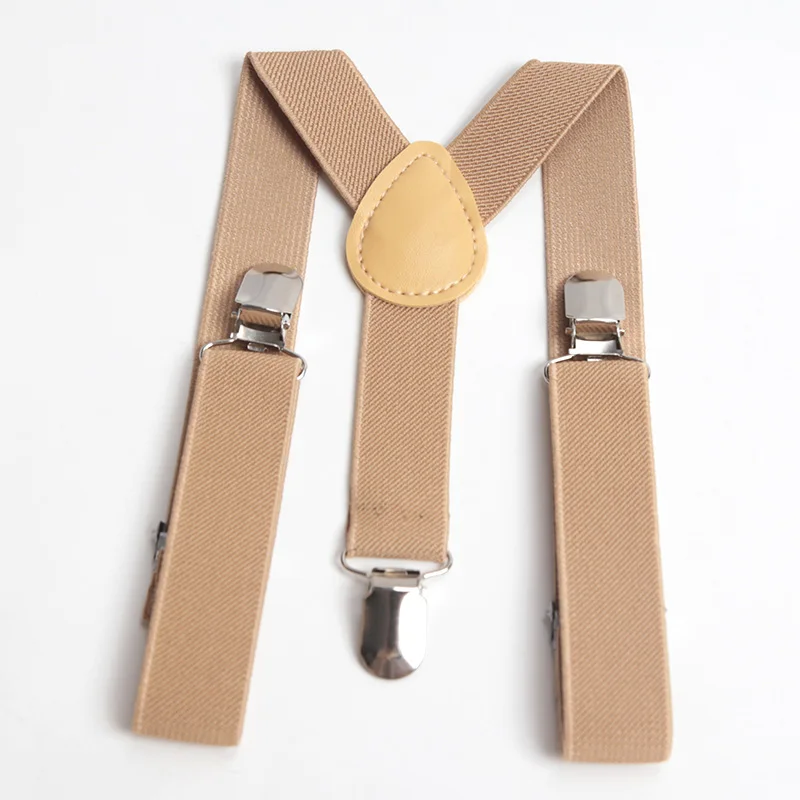 6 Colors Children Belt Baby Boys Girls Tuxedo Suit Jeans Suspenders Clip-on Y-Back Braces Belt Elastic Kids Adjustable