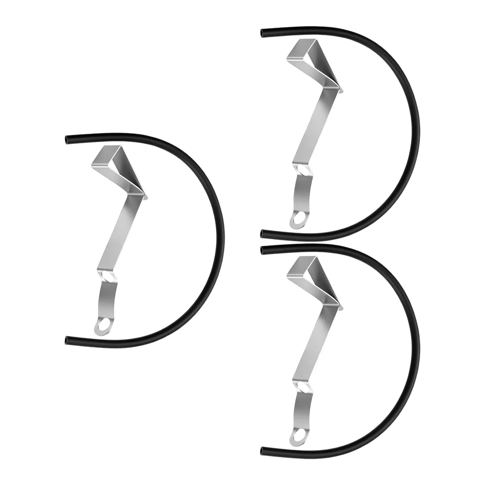 Replacement Refill Hose Bundle with Metal Clamps for Toilet Tanks Supporting Integrated Overflow Pipe Installation