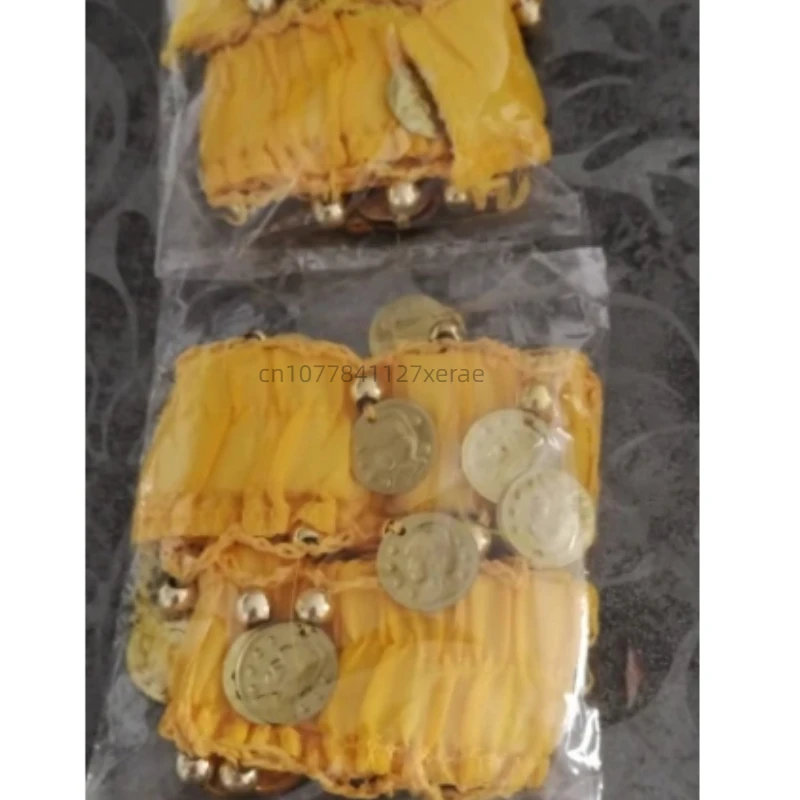 Bracelet de danse indienne pour enfants, Bracelet de danse du ventre pour adultes, Bracelet de danse, Bracelet de pièces de monnaie suspendues de danse du Xinjiang pour filles