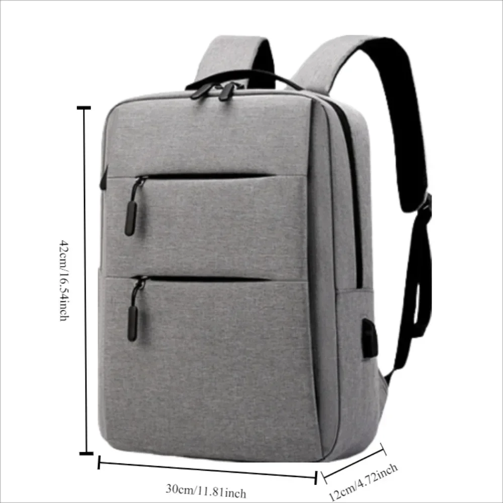 Mochila impermeable multifuncional para hombre, bolsa para ordenador portátil de negocios, con carga USB, de nailon, informal, 2024