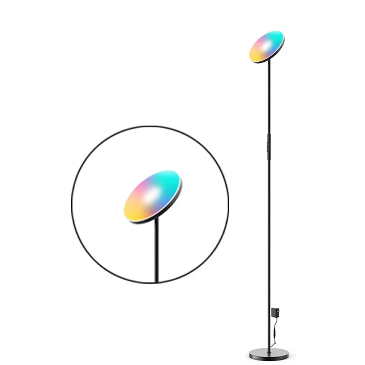 

uplight lamp standard nordic interior decoration kitchen living room bedroom modern smart RGB led floor lamps for home