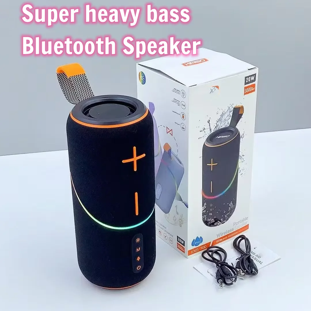 Portable Caixa De Som Outdoor Boombox Camping Bluetooth Speaker Wireless Waterproof Subwoofer HIFI Sound Column TWS/TF Card