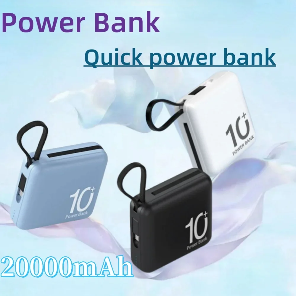 20000mah Power Bank Mini Super Fast Chargr Portable External Battery Pack Powerbank Spare Batteries For Iphone 14 Xiaomi Samsun