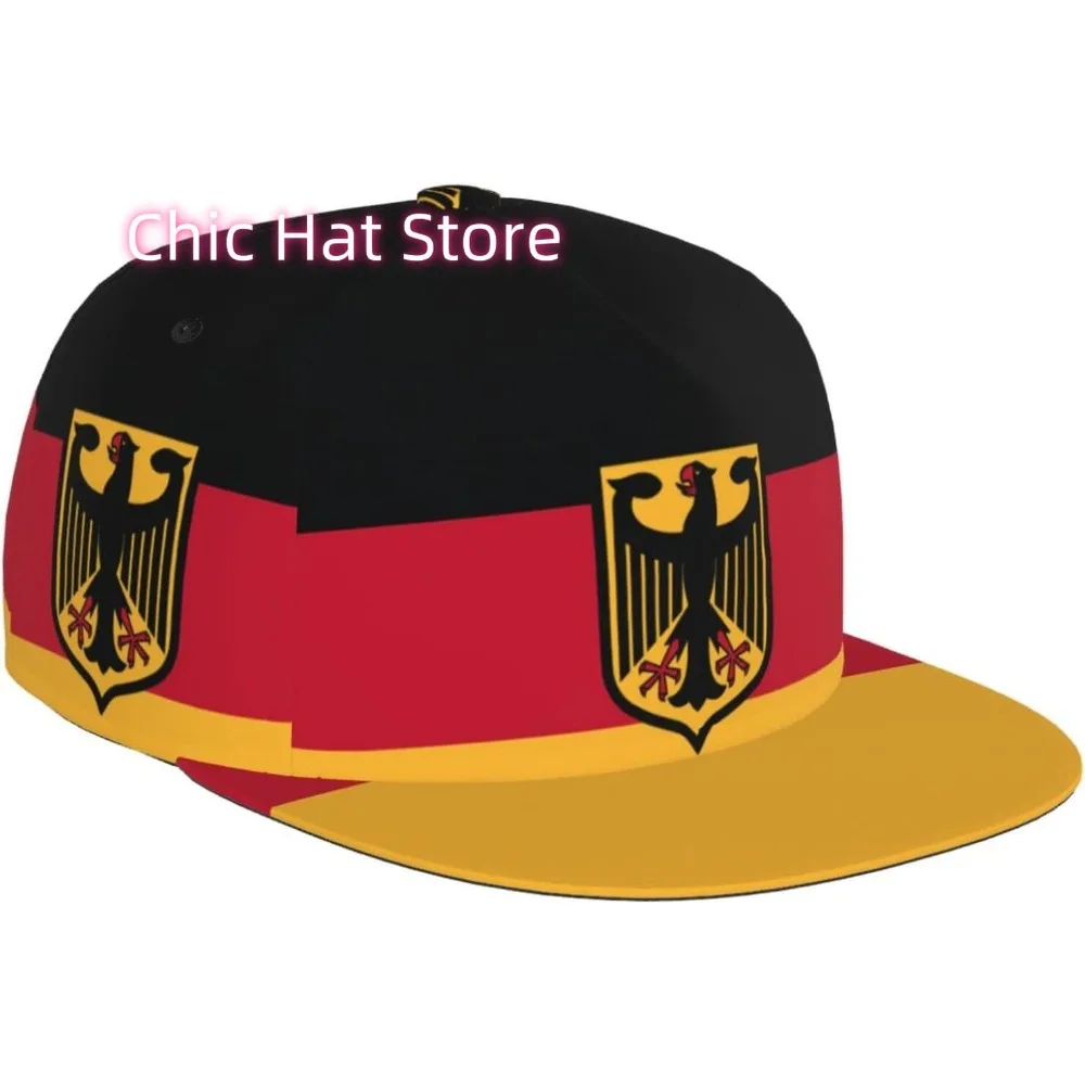 ألمانيا أزياء العلم قبعة بيسبول للرجال النساء للجنسين قابل للتعديل قبعات سائقي الشاحنات Snapback قبعة الشمس الوطنية شقة بيل حافة القبعات