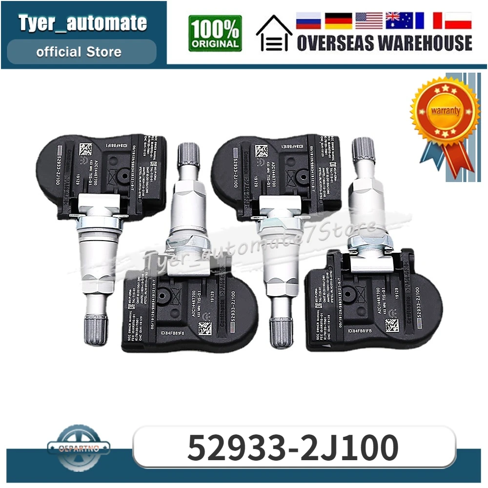 

Датчики давления в шинах TPMS 433 МГц для Genesis G80 Sedan Hyundai Genesis Sedan Accent Kia Rio Sorento 52933-2J100