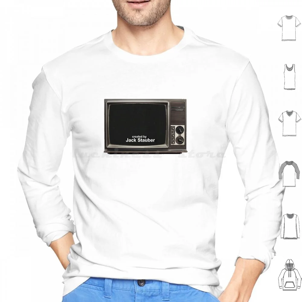 Created By Jack Stauber Retro Tv Hoodies Long Sleeve Created By Jack Stauber Retro Tv