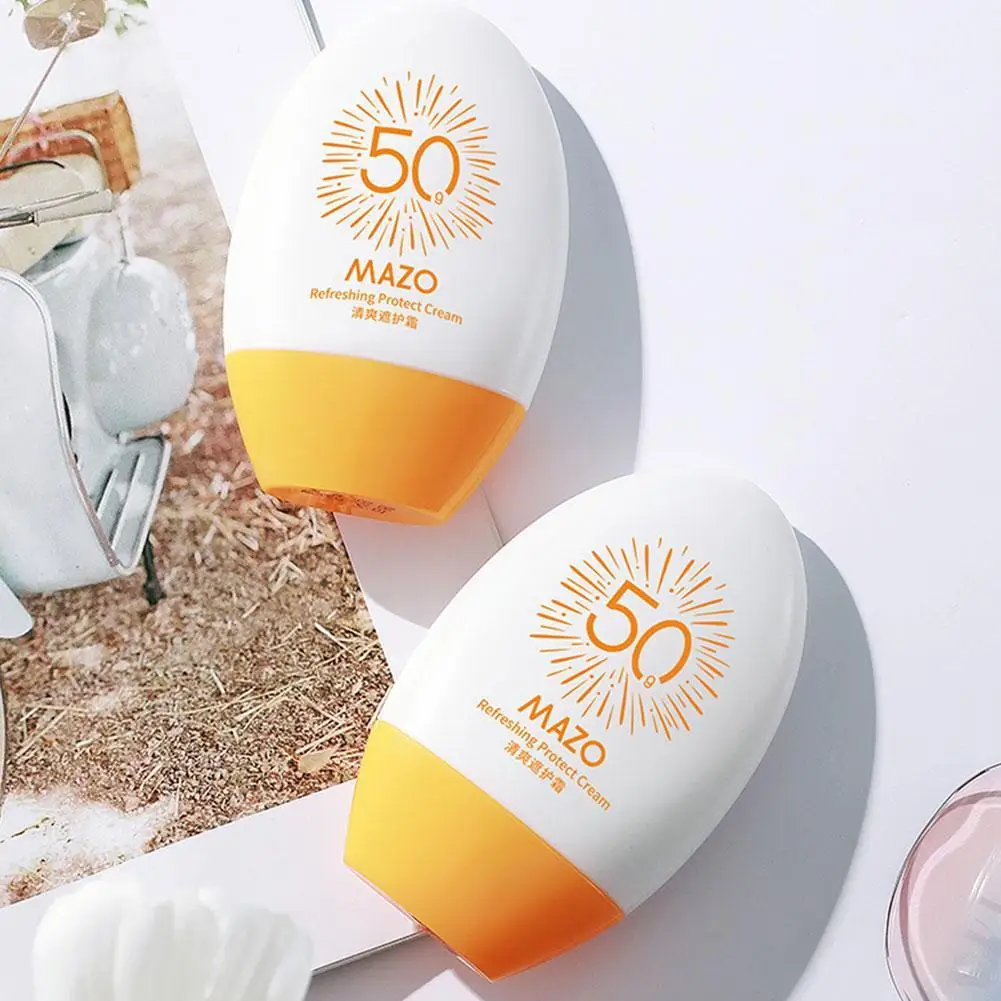 

SPF50+Sunscreen Cream UV Protective Moisturizing And Refreshing Isolating Cream Non-Greasy Light Fragrance Face Cosmetics