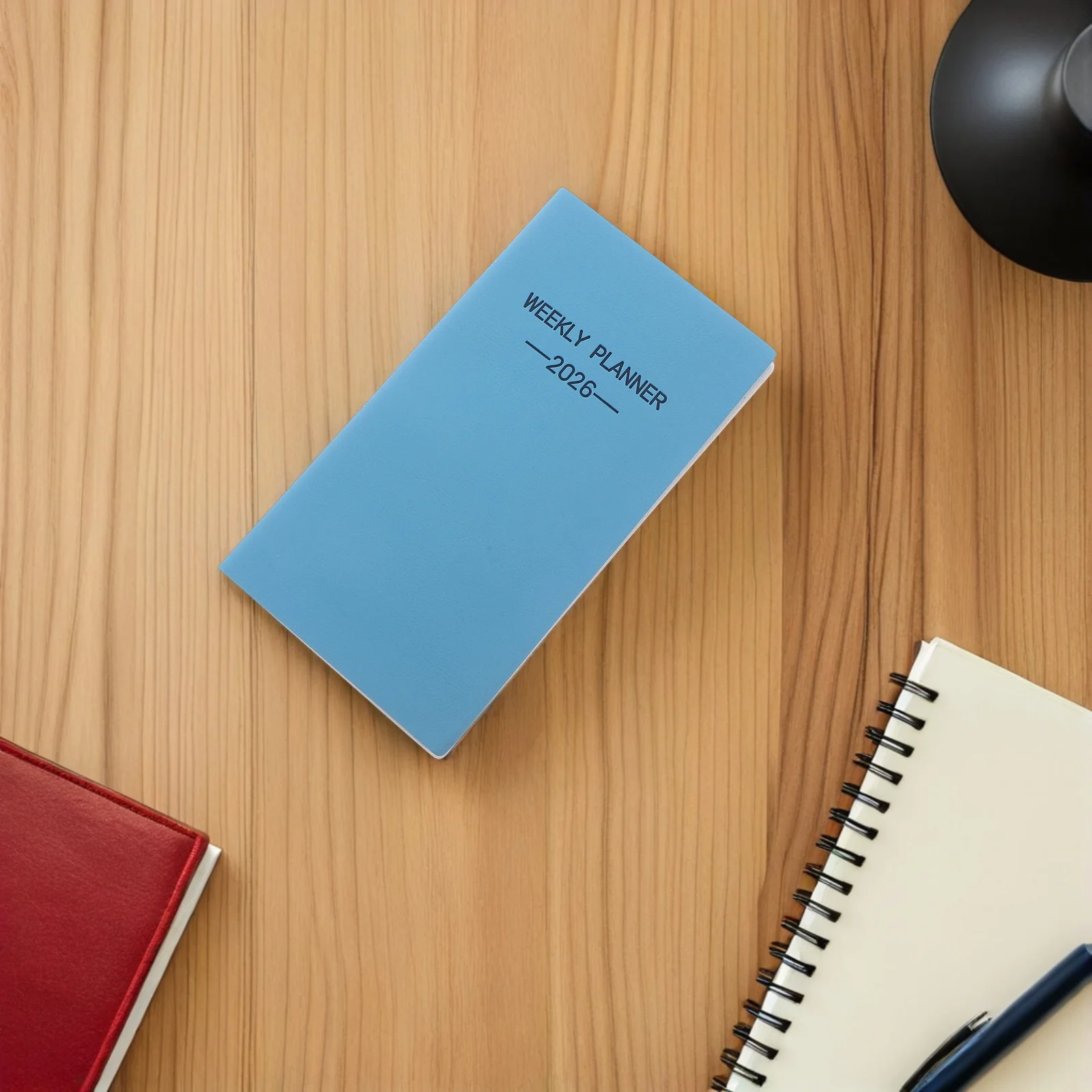 A6 مخطط أسبوعي جدول كتاب جيب مخطط المفكرة غطاء من البولي يوريثان السفر مكتب محفظة مدمجة منظم جيب دفاتر الملاحظات للسفر