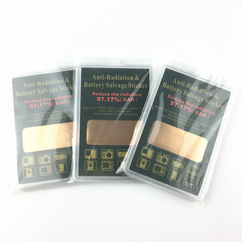 Customized Square Metal Sticker Radiation Phone Sticker Negative Ion Energy Radiation Sticker Neutralizes