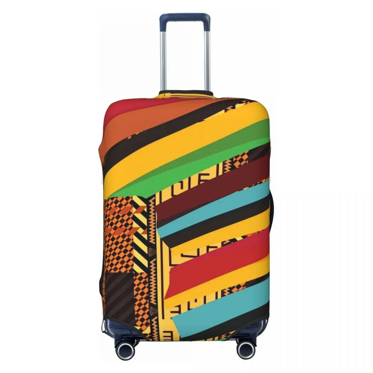 Print Patchwork Print Suitcase Cover Vintage African Holiday Business Practical Luggage Case Protector