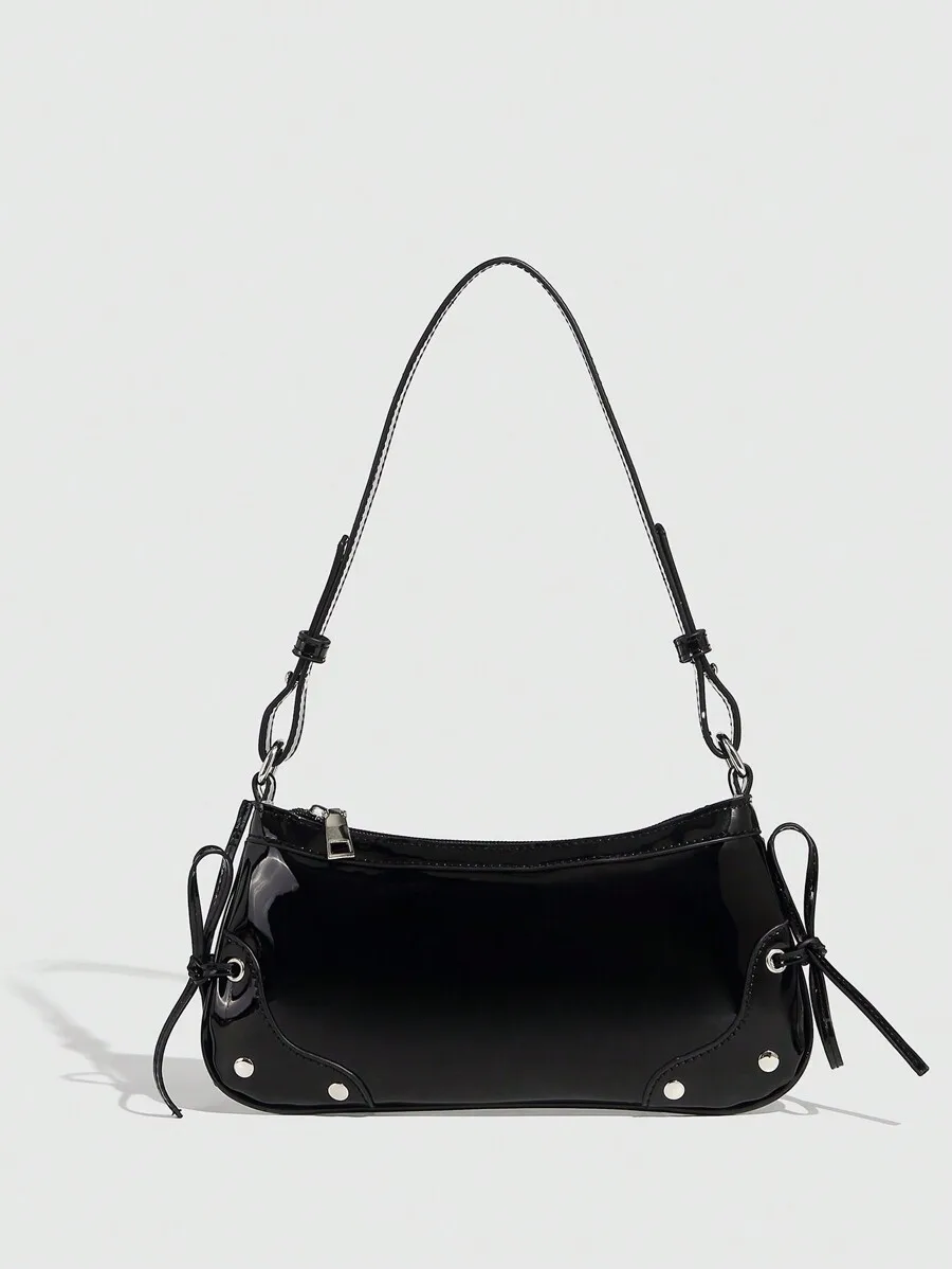

Ladies' White PU Leather Handbag, Elegant Minimalist Style, Suitable For Daily Commuting, Shopping, Travel, Vacation, Gatherings, Banquets, Cosmetics Storage, The Best Gift For Girlfriends, Essential For Fashionable Parties.