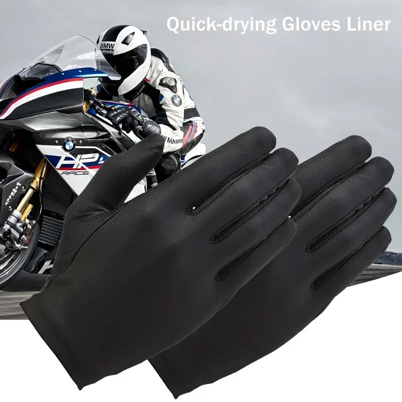 Driving Cycling Party GlovesSize Usefulness  Black Liner Inner Thin Gloves Bike Motorcycle Soft Sport Gloves 1pair