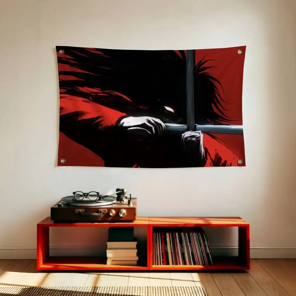 Cool Anime H-Hellsing Ultimate Flag Suitable For Party Club Outdoor Interior Wall Decoration Banner Fans Gift