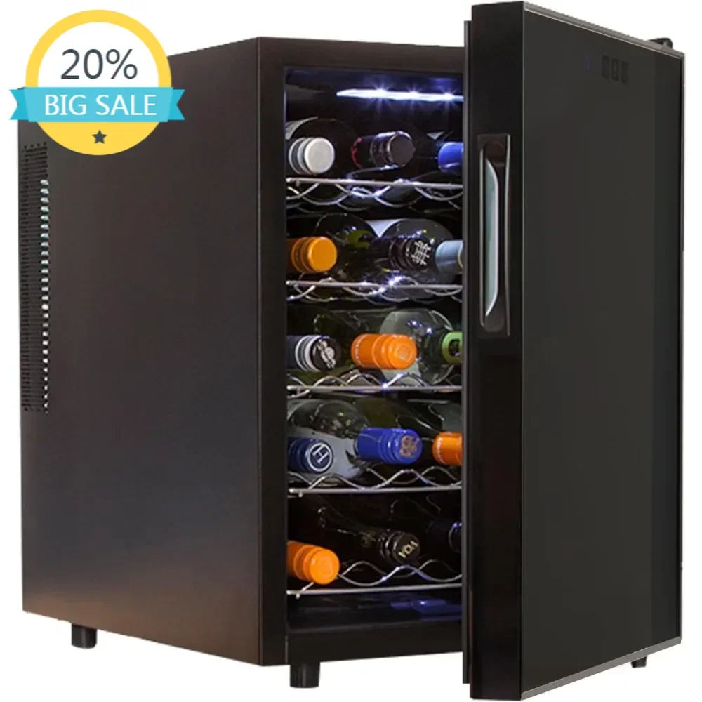 

Холодильник для вина BestsellerWine - винный шкаф на 20 бутылок для шампанского, красного и белого вина, отдельно стоящая винная камера для бара, дома