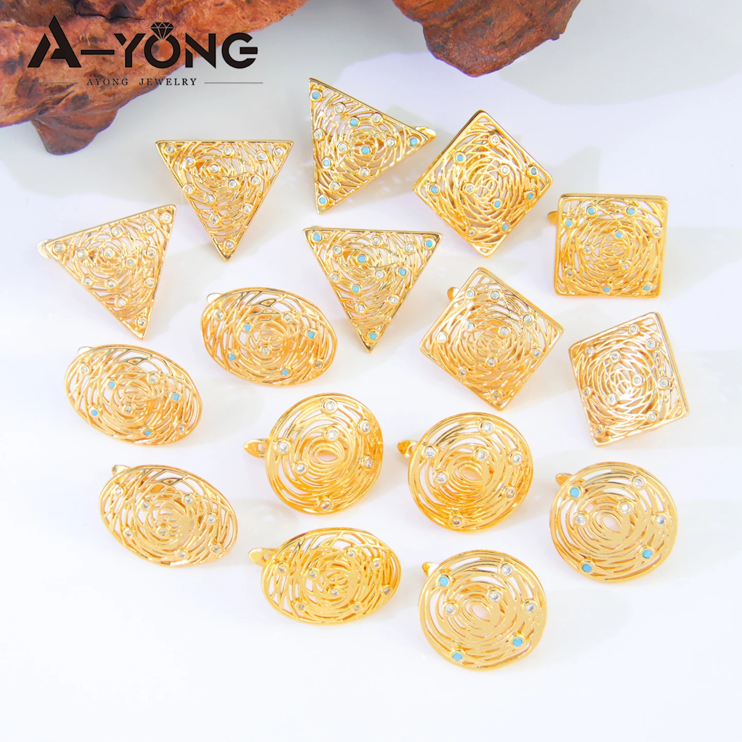 

Ближневосточные мусульманские модные серьги-капли, позолоченные 21 карат, Дубай, элегантные полые серьги, Оман, женские винтажные украшения для вечеринок и вечеринок