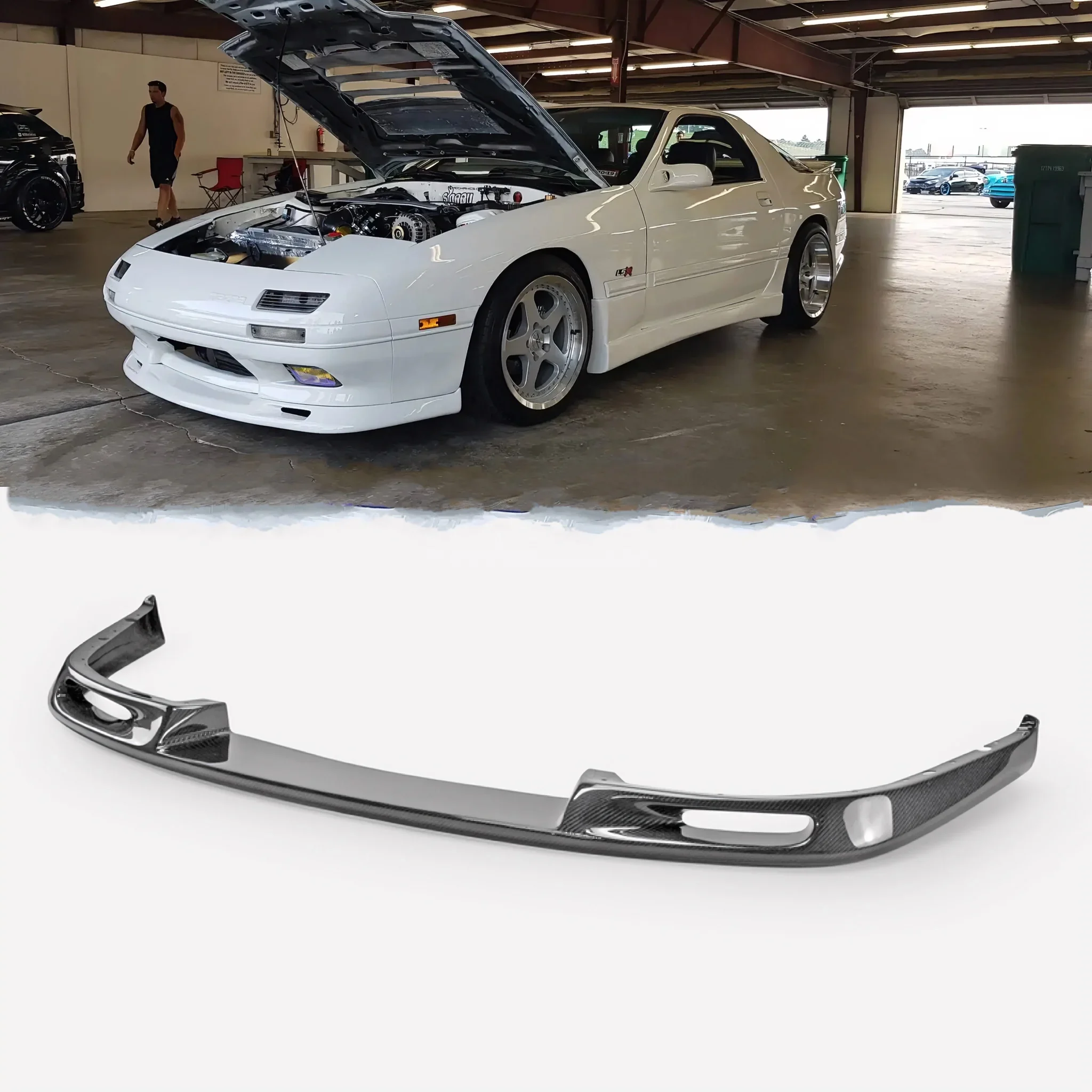 For Mazda RX-7 FC3S One -Type front lip RX7 Carbon Front lip