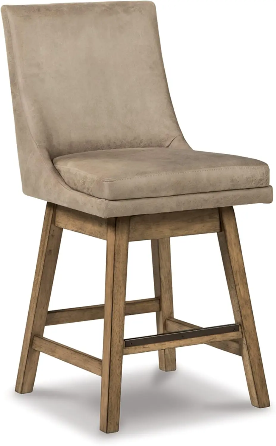 Sgabello da bar imbottito Tallenger 25 "" altezza, Set di 2, Beige