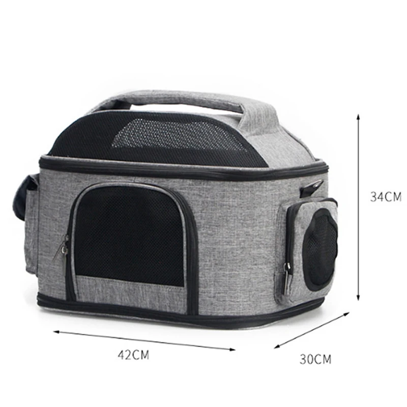 Soft-sided Carriers Portable Pet Bag Dog Carrier Bags Blue Cat Carrier Travel Outgoing Handbag Breathable Pets dog bag carry on