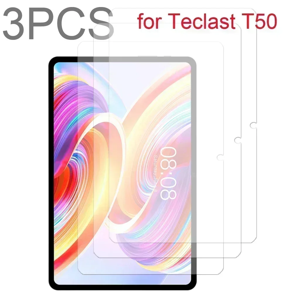 3PCS for Teclast T50 11″ 2023 Tempered Glass screen protector 3 packs protective tablet film HD Antiscratch