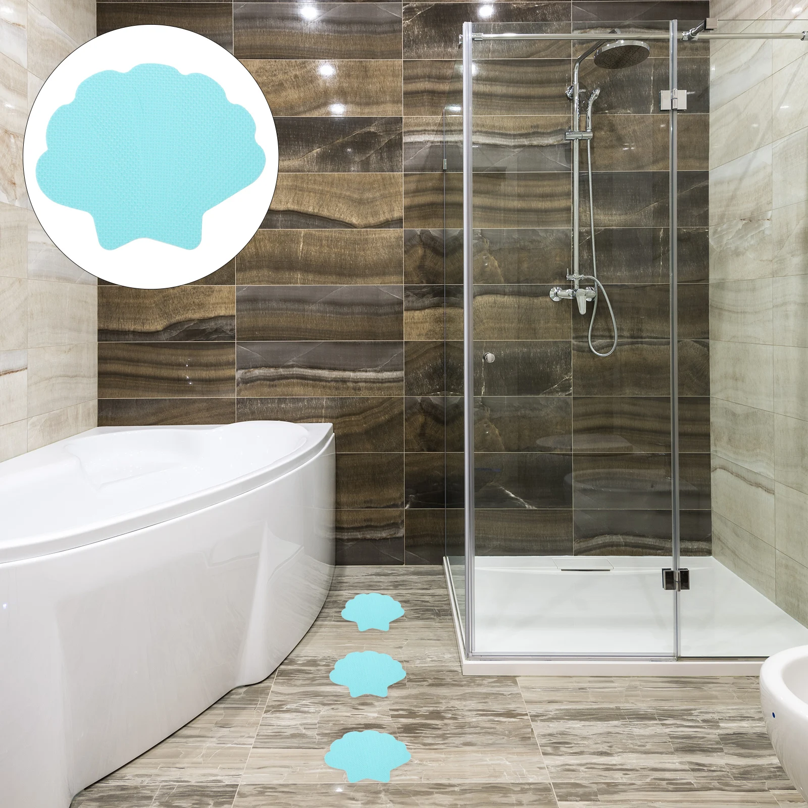 

Bathtub Non Slip Stickers Non-slip Bathroom Decor Cartoon Shell Tomorrow Child for s