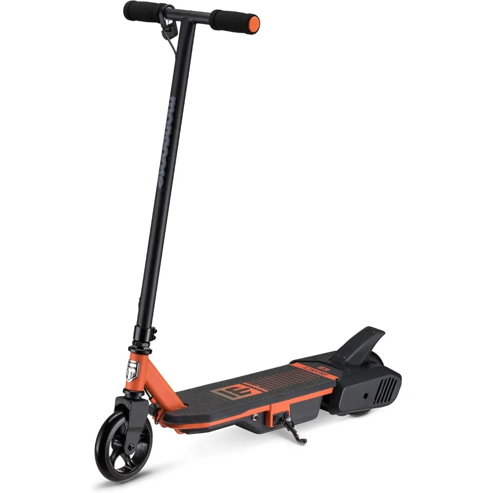 React Electric Kids Scooter, Boys & Girls Ages 8+, Max Speed 6-15 MPH, Aluminum Handlebars and Frame, Rear Foot Brake