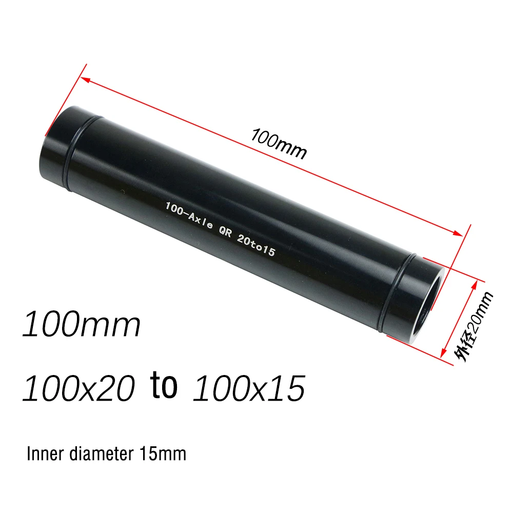  MTB Fahrrad-Nabenadapter für 20mm Steckachsen auf 15mm Steckachsen, 100/110mm Gabel, Aluminiumlegierung, Fahrradzubehör – Detail 3
