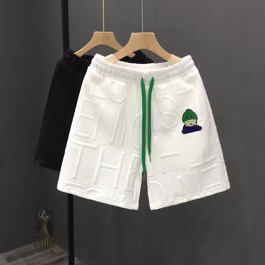 

Мужские летние повседневные модные универсальные удобные тонкие пляжные брюки прямого кроя с цветными вставками, быстросохнущие, для спорта