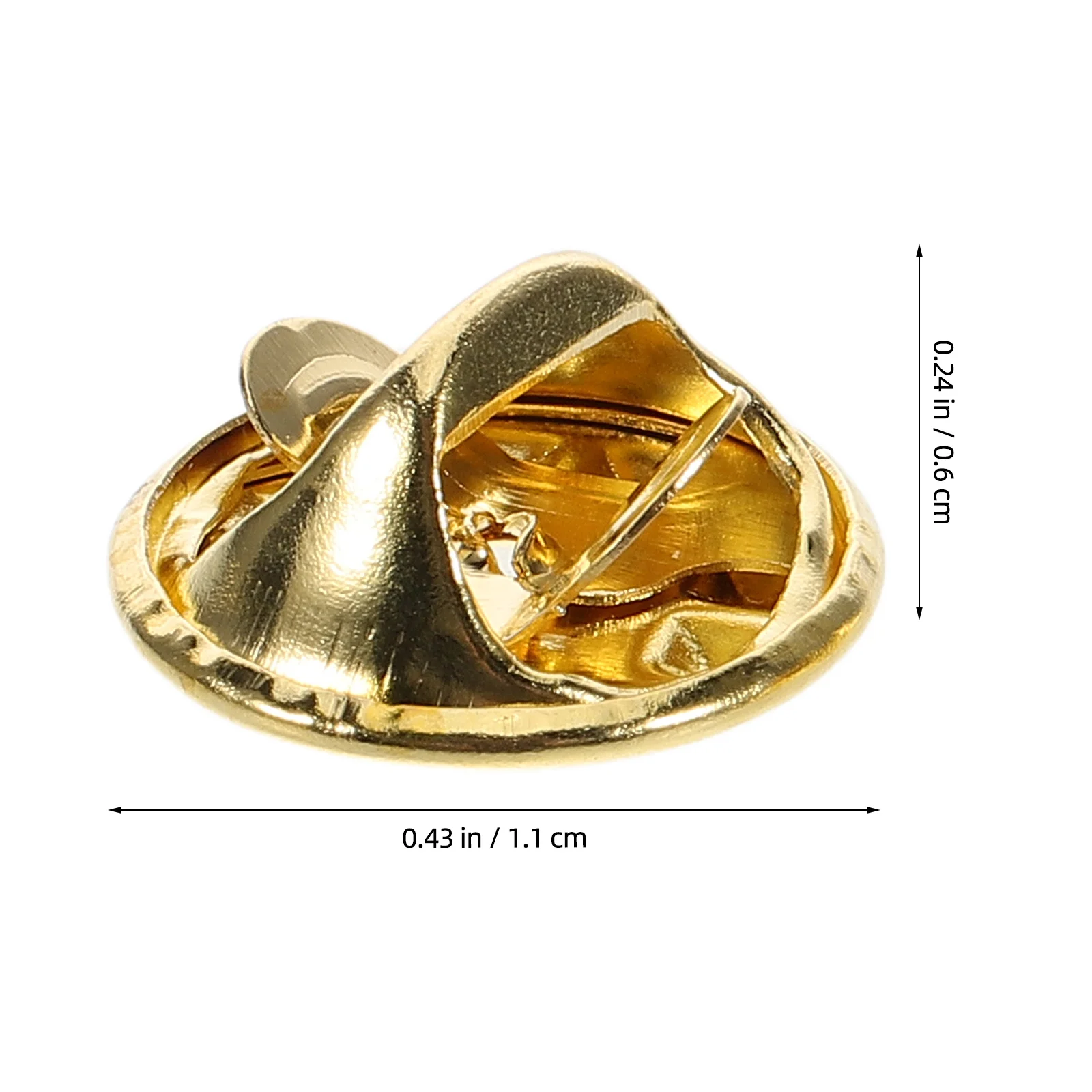 100 Peças de Fechos de Metal para Broches, Presilhas Borboleta para Eventos Formais, Casamentos e Acessórios de Negócios