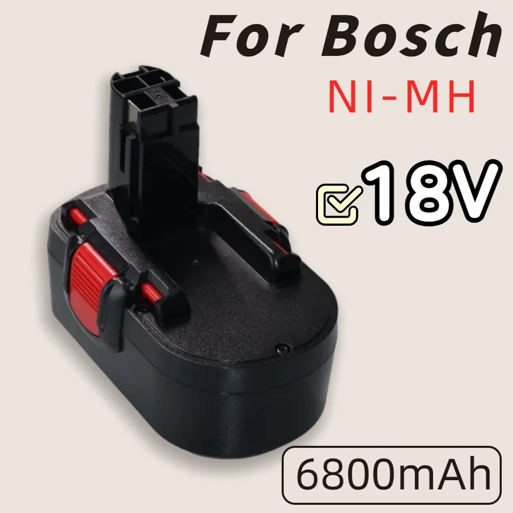 

Для Bosch 18 V 6800mAh Ni-MH VE-2 Battery pour Bosch BAT025 BAT026 BAT160 2607335735 2607335277 PSR18 GSR18