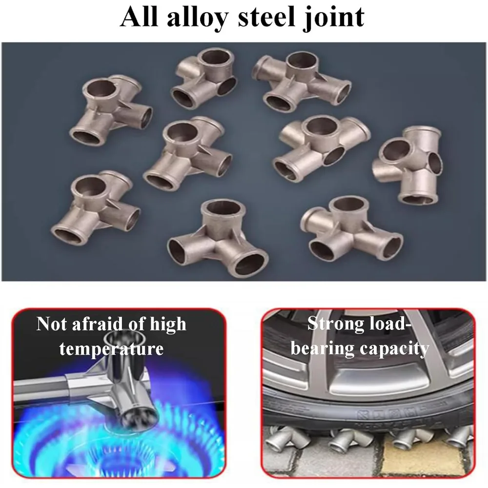 خزانة ملابس محمولة بإطار فولاذي معدني قائم بذاته - حل تخزين قوي وسهل التجميع لغرفة النوم