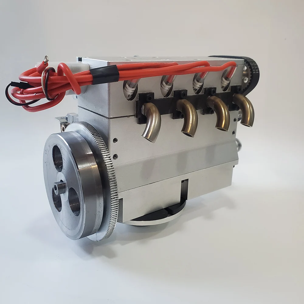 Fuel engine model Four-cylinder four-stroke gasoline model machine 36cc engine model principle machine can be started