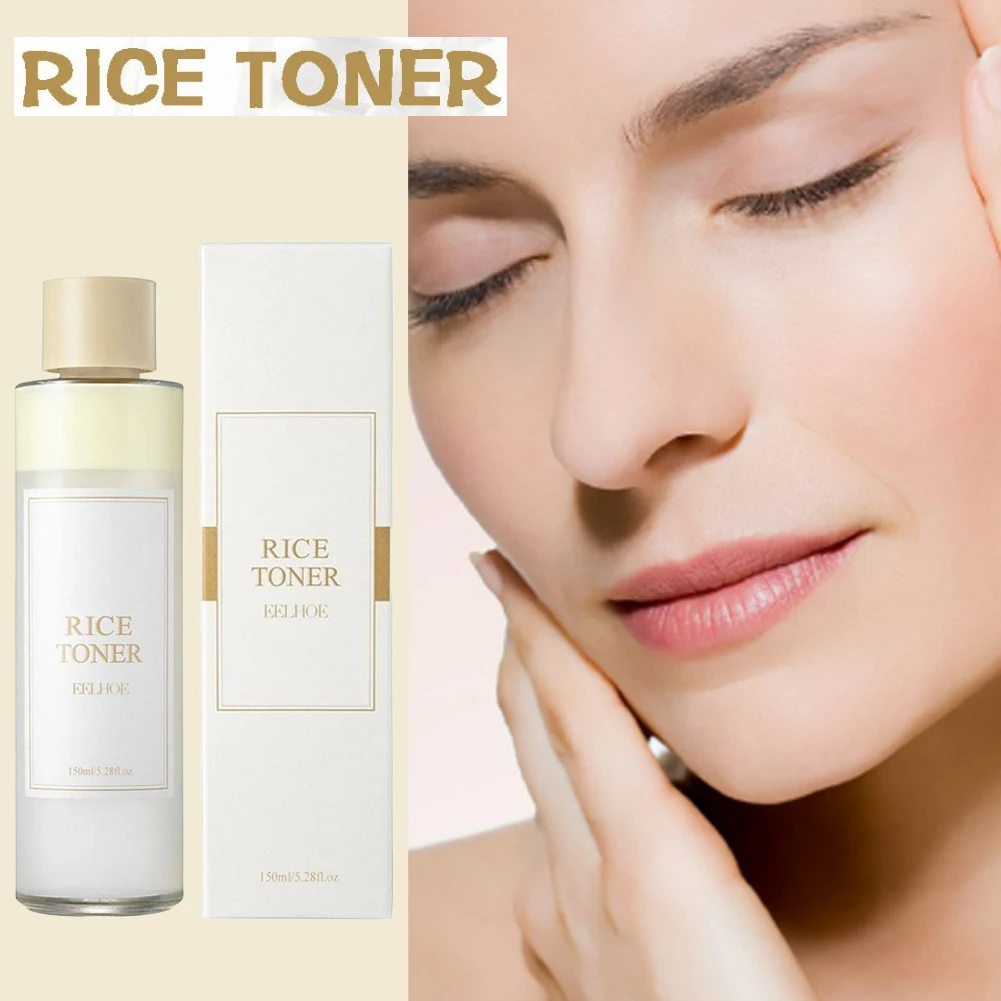 

Rice Face Toner Moisturizing Water Glowy Skin Care Deep Facial Cleanser For Young Brightening Lifting 150ml
