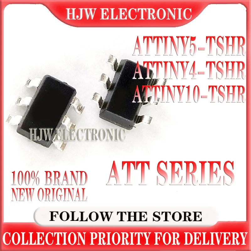 

5PCS ATTINY10-TSHR SOT23-6 ATTINY10 ATTINY5-TSHR ATTINY4-TSHR T4E T5E T10E SOT SMD 10-TSHR