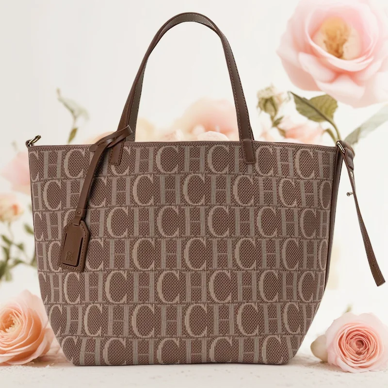

CH Large Capacity Tote Bag for Women – Versatile, Elegant, Casual, High-Quality Fashion Handbag with Letter Print