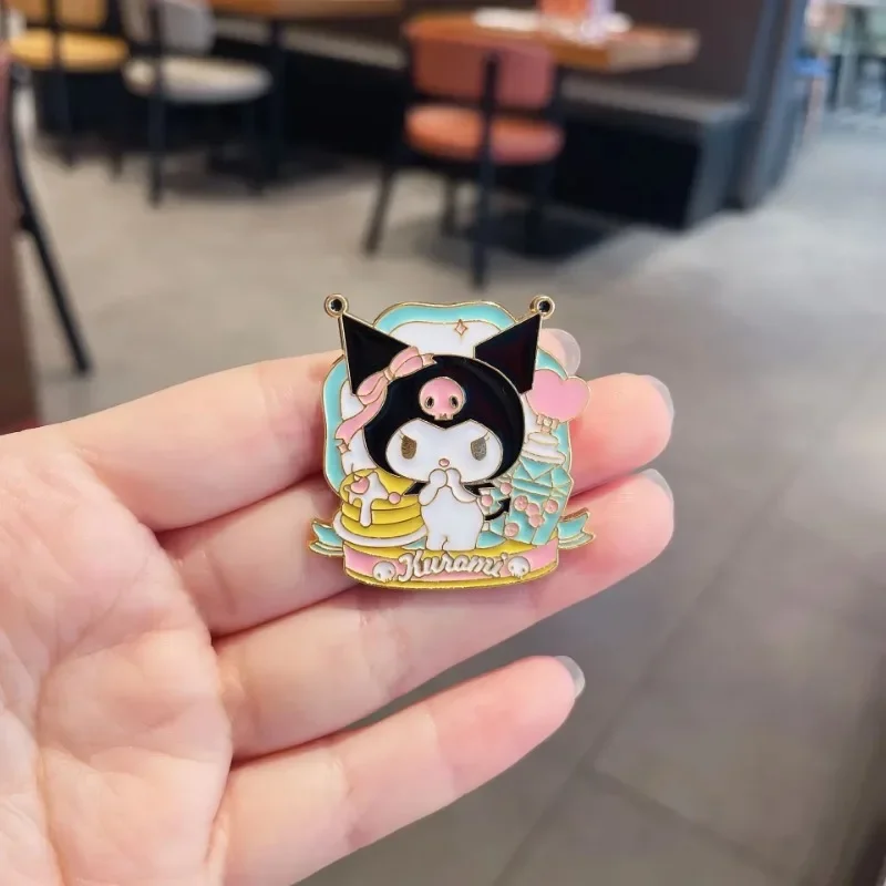 Kuromi Cartoon Brooch Pochacco Cute Melody Lapel Pins Backpacks Brooches for Women Enamel Pin Gift Fashion Jewelry Accessories