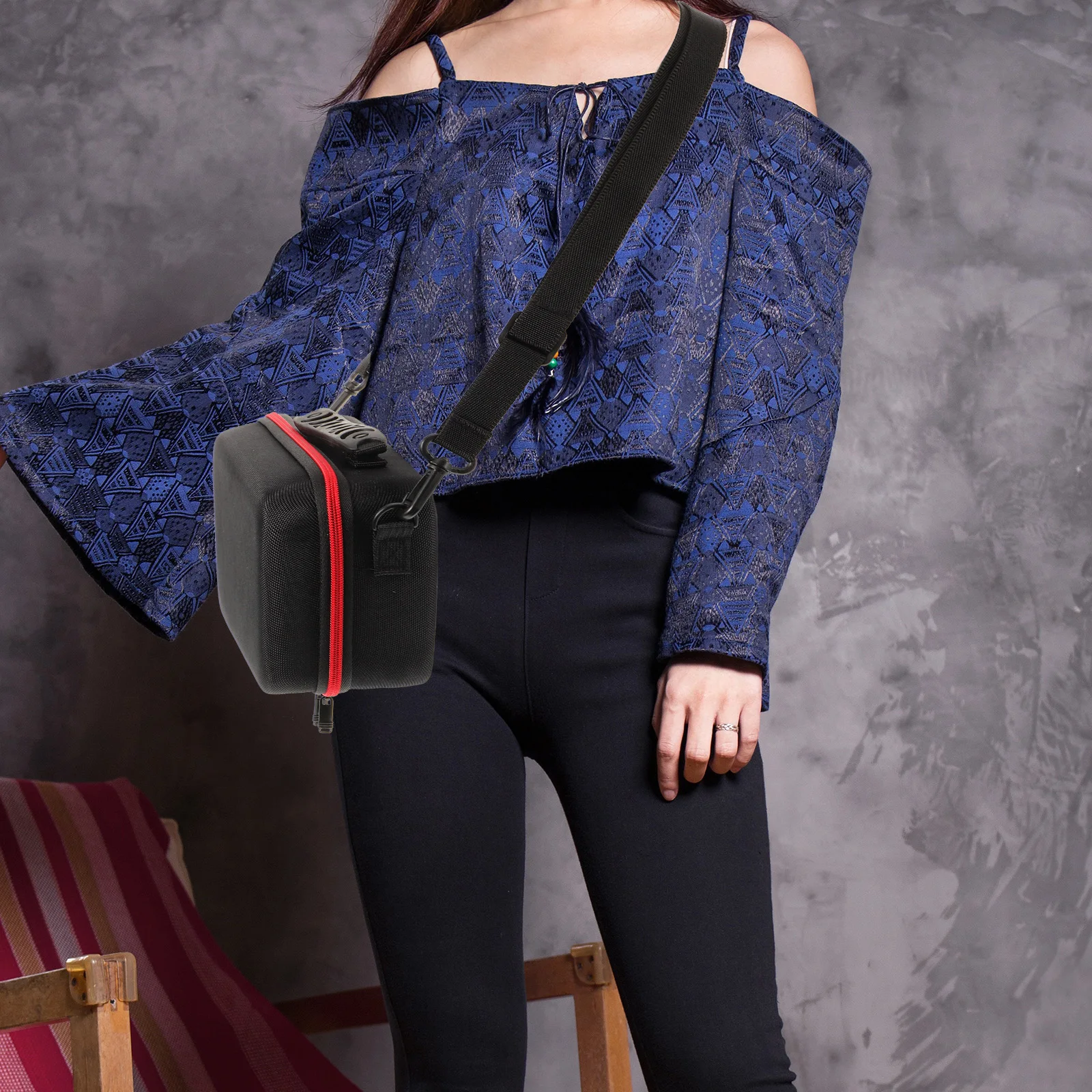 

1pc Cuttable Sponge Grids Digital Organizer Durable Hard Shell Case For Portable Storage Container Pouches Small Camera Bag