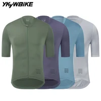 Maillot de Ciclismo para Hombre YKYWBIKE, Camiseta de Manga Corta para Ciclismo de Carretera de Verano, Ligera, con Protección Solar SPF 50+, Ropa para Ciclismo de Montaña
